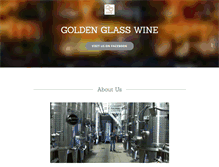 Tablet Screenshot of goldenglasswine.com